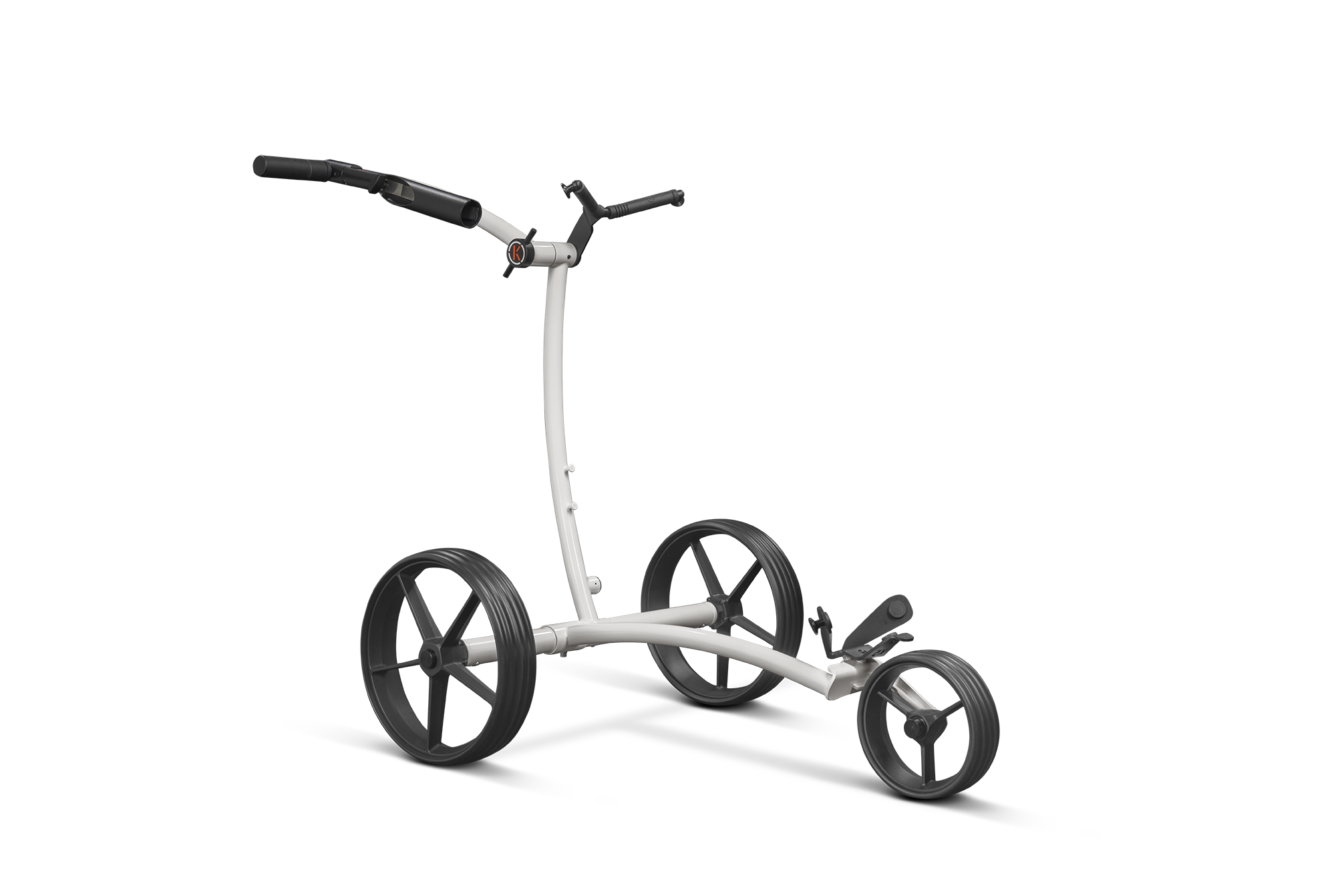 kiffe-golf-k3-elektro-trolley-wei-inkl-drehgriff-und-schirmhalter image 1
