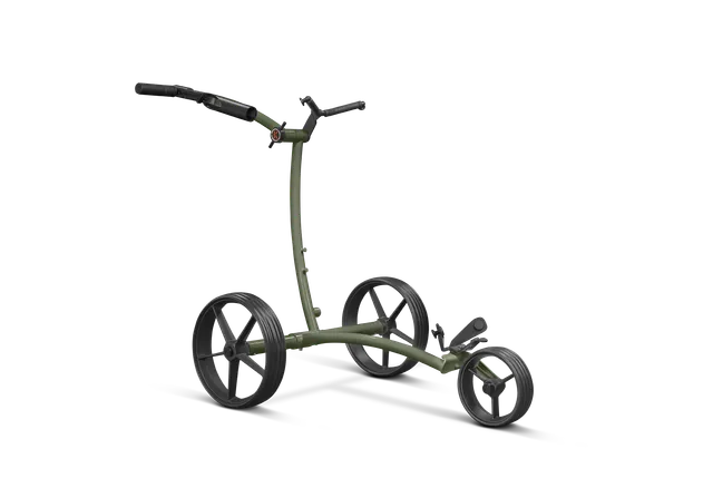 kiffe-golf-k5-oliv-elektro-trolley-inkl-drehgriff-und-schirmhalter image 1