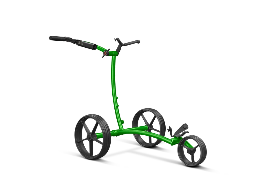 kiffe-golf-k5-magnum-green-elektro-trolley-mit-drehgriff-und-schirmhalter image 1