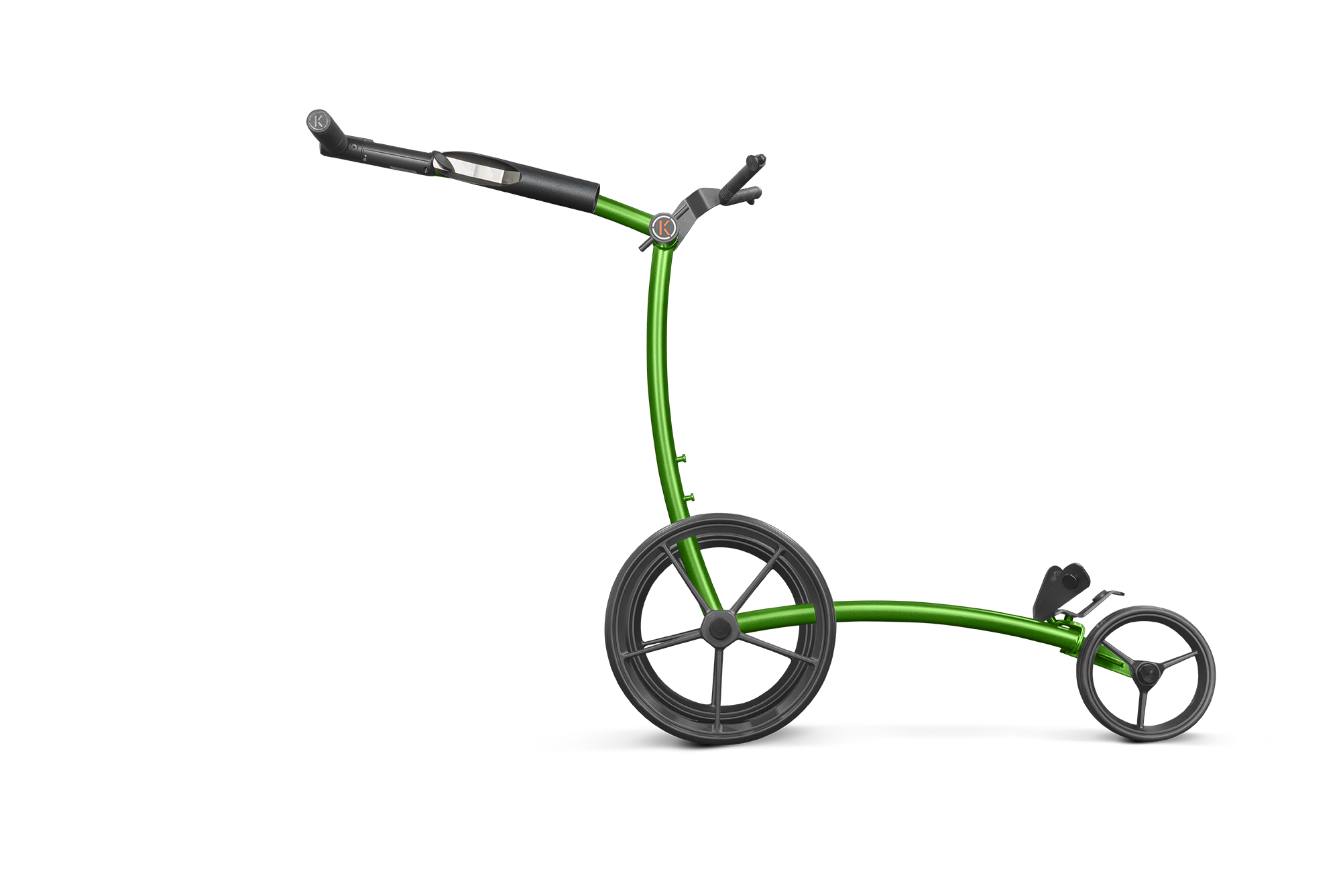 kiffe-golf-k5-magnum-green-elektro-trolley-mit-drehgriff-und-schirmhalter image 2