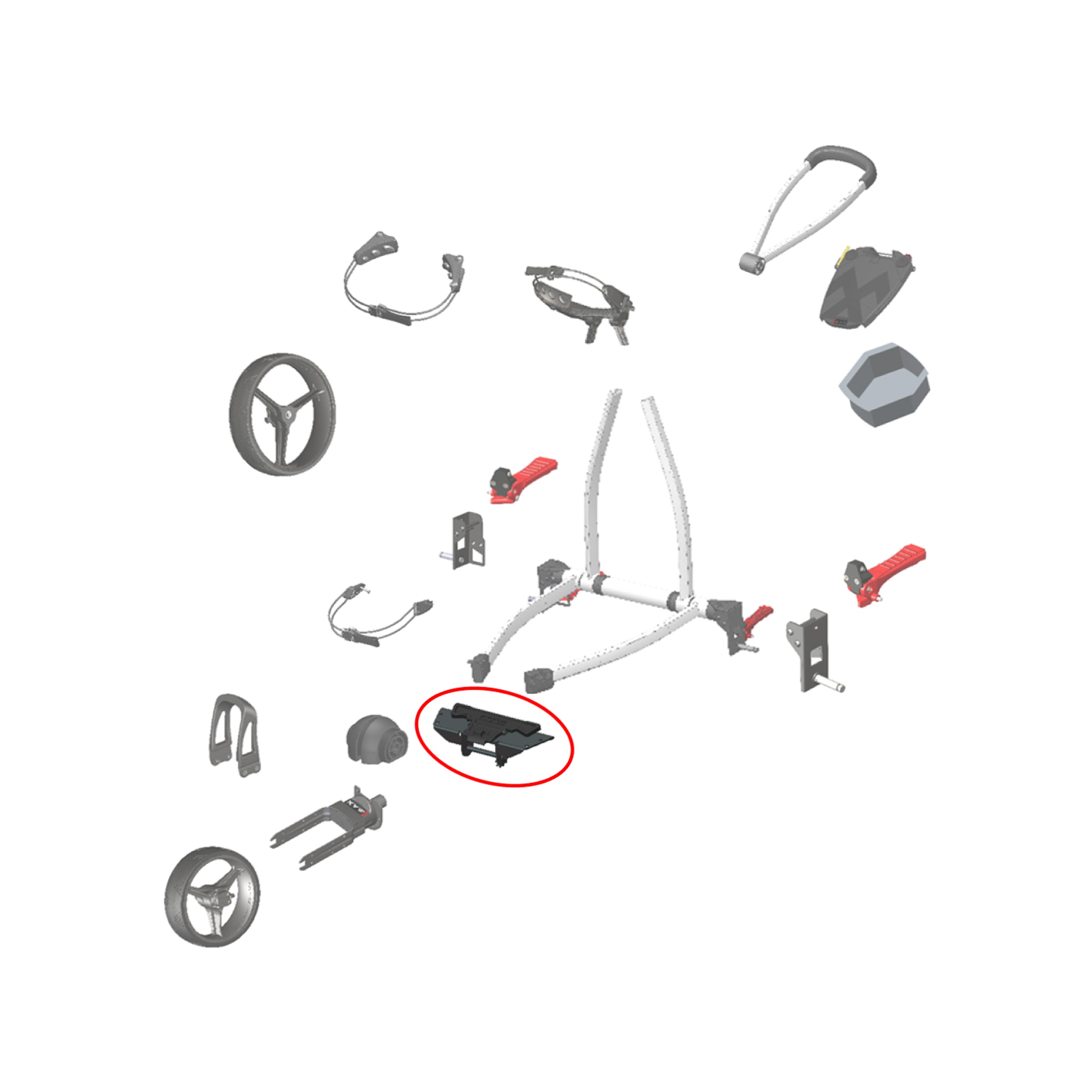 big-max-blade-ip-ip2-vorderrad-faltmechanismus-ersatzteil image 2