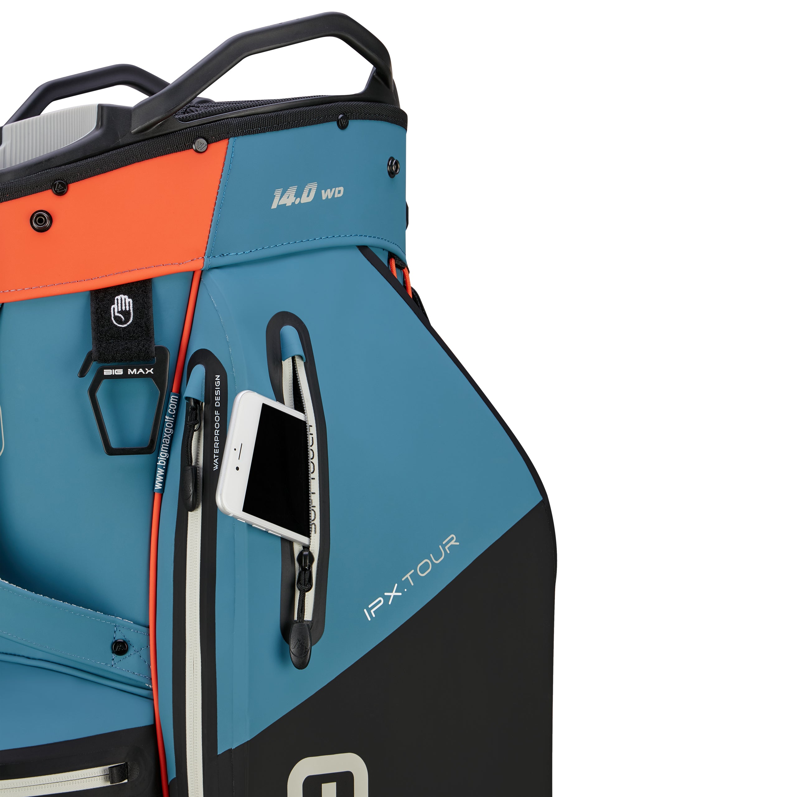 big-max-aqua-ipx-tour-cartbag-nahtlose-wasserdichte-golftasche-14-fach image 6