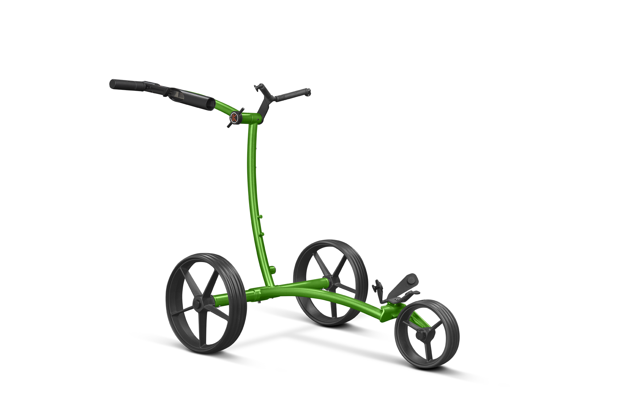 kiffe-golf-k5-magnum-green-elektro-trolley-mit-drehgriff-und-schirmhalter image 1