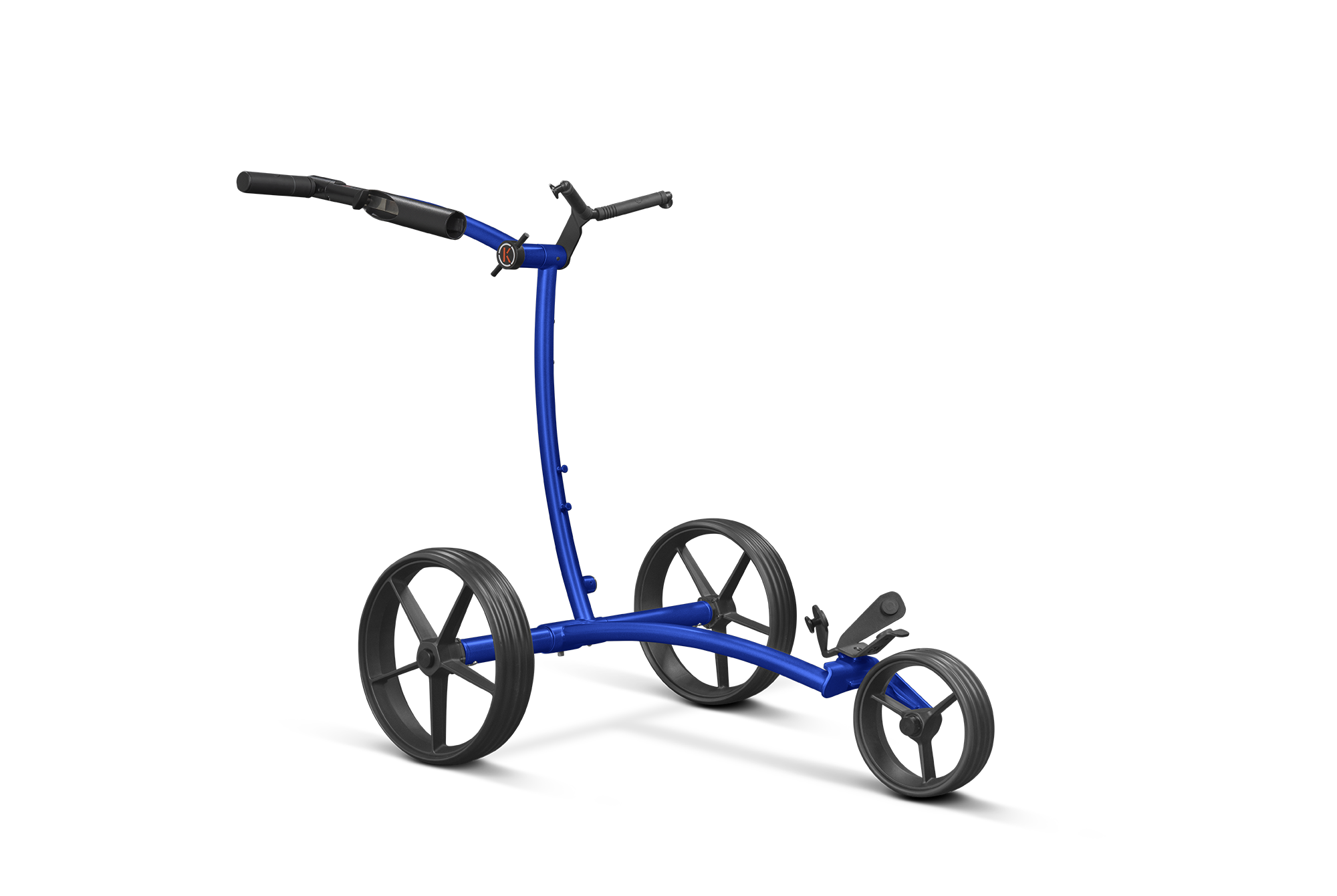 kiffe-golf-k5-bentley-blue-elektro-trolley-mit-drehgriff-und-schirmhalter image 1