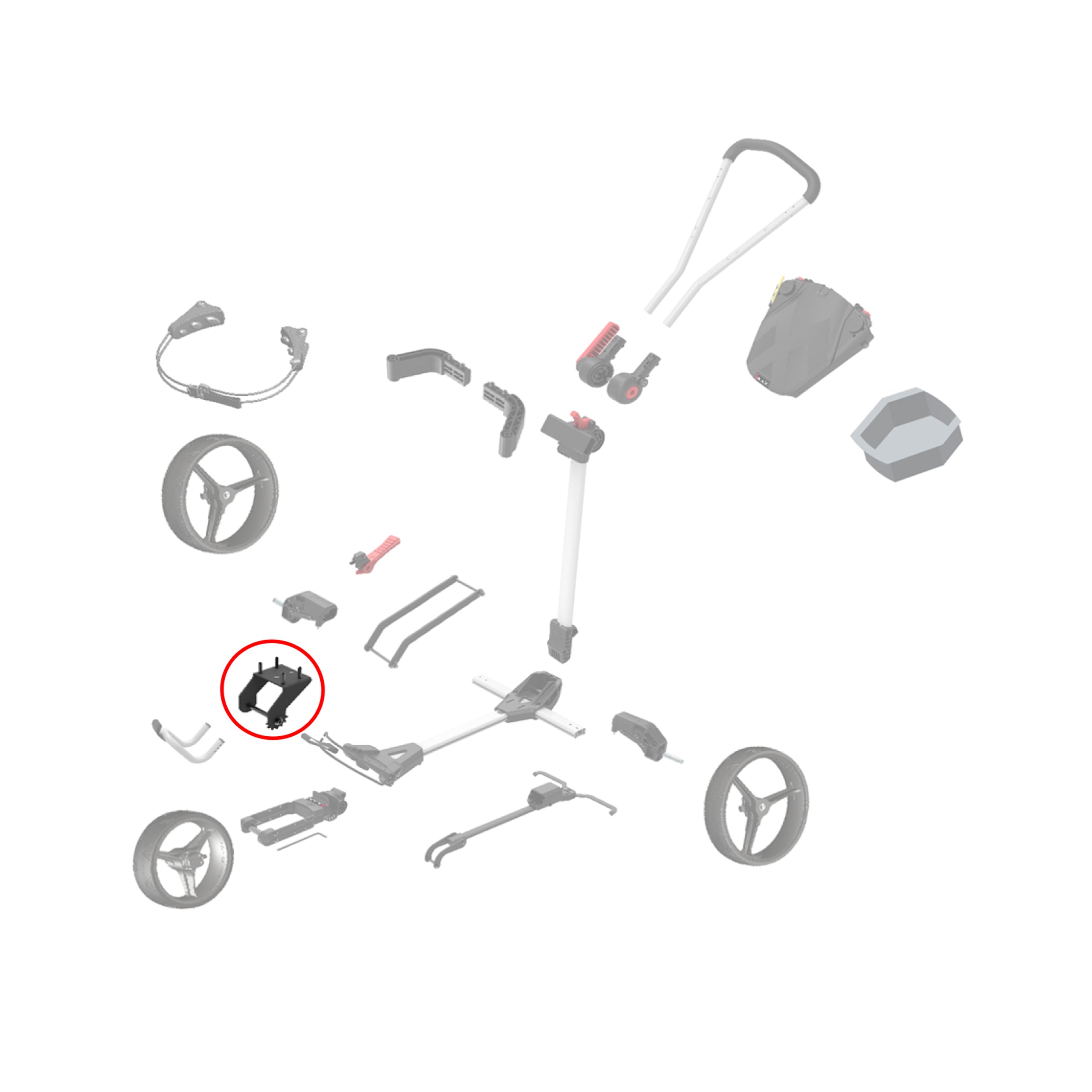 big-max-blade-trio-vorderrad-fixierung-ersatzteil image 2