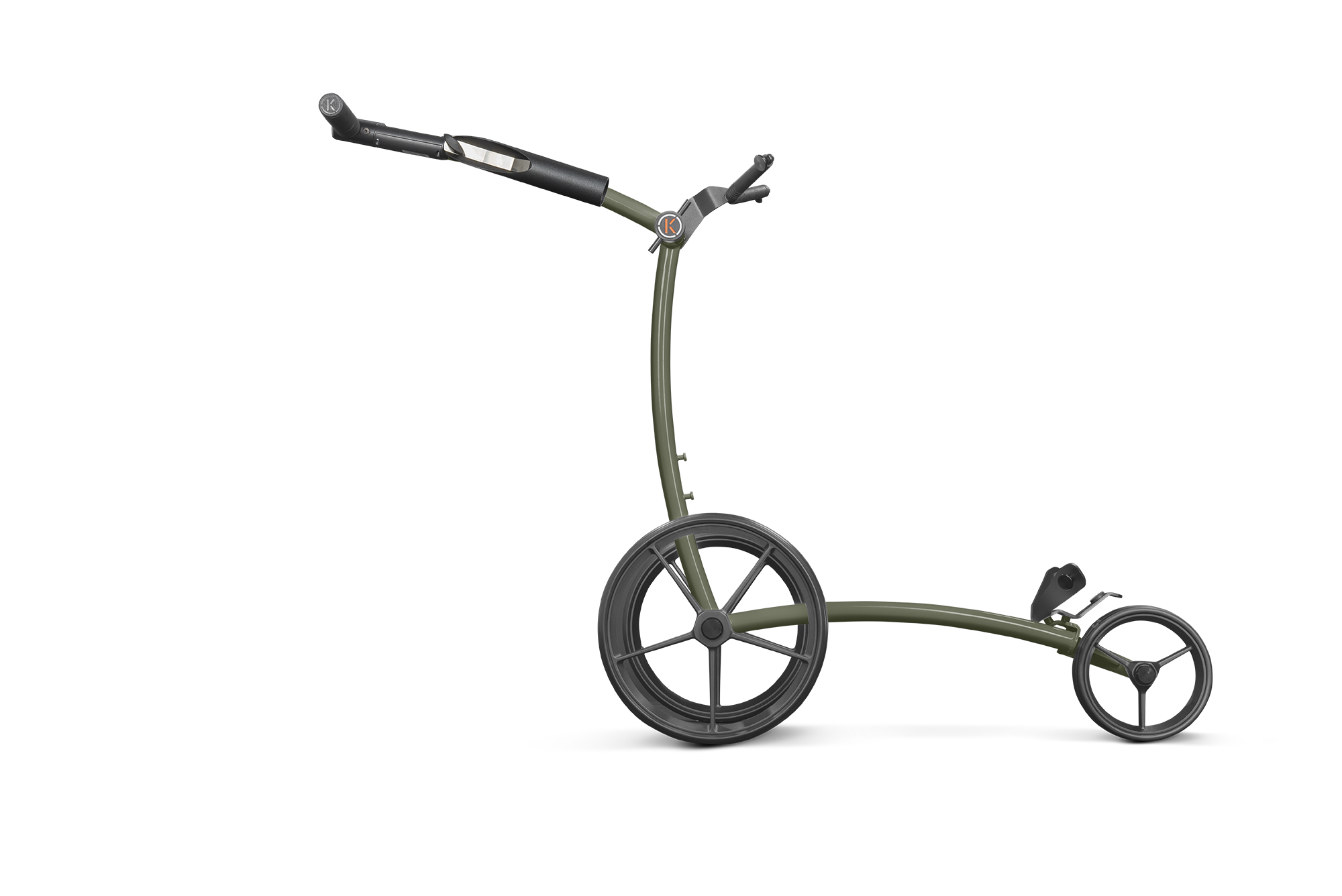 kiffe-golf-k5-oliv-elektro-trolley-inkl-drehgriff-und-schirmhalter image 2