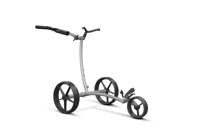kiffe-golf-k3-elektro-trolley-silber-inkl-drehgriff-und-schirmhalter image 1
