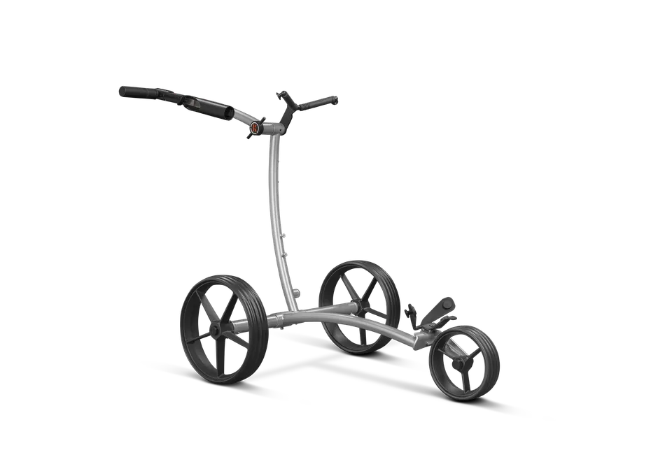 kiffe-golf-k3-elektro-trolley-silber-inkl-drehgriff-und-schirmhalter image 1