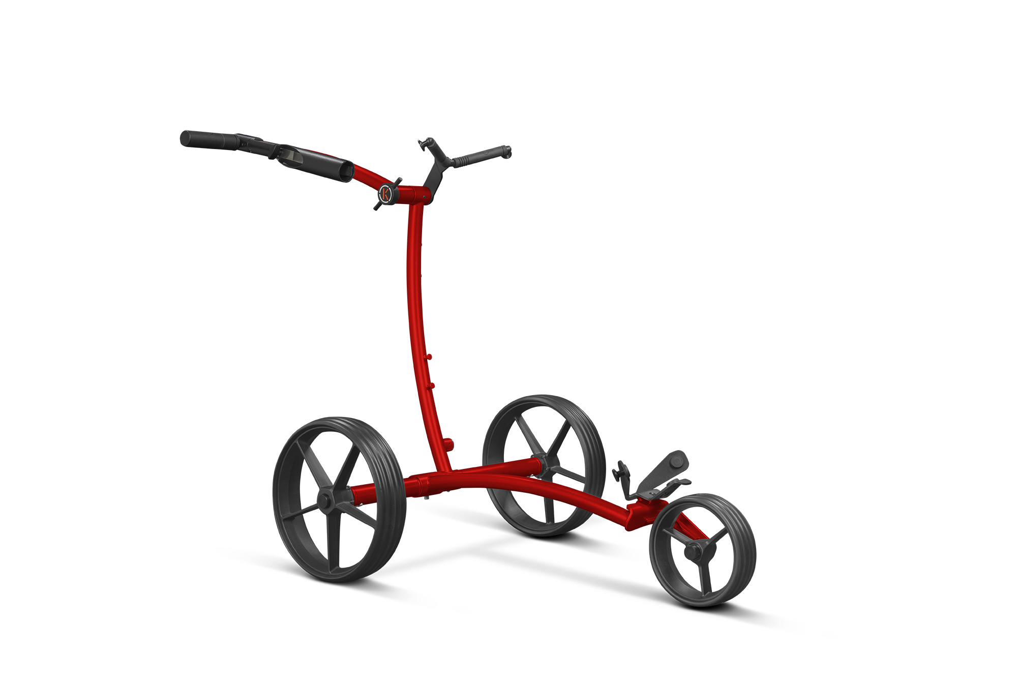 kiffe-golf-k5-elektro-trolley-ignite-red-inkl-drehgriff-und-schirmhalter image 1