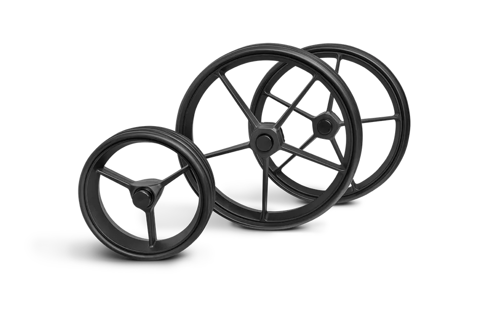 kiffe-golf-r-der-mit-metallschl-ssern-ersatzrad-set-einzeln-schwarz-silber image 1