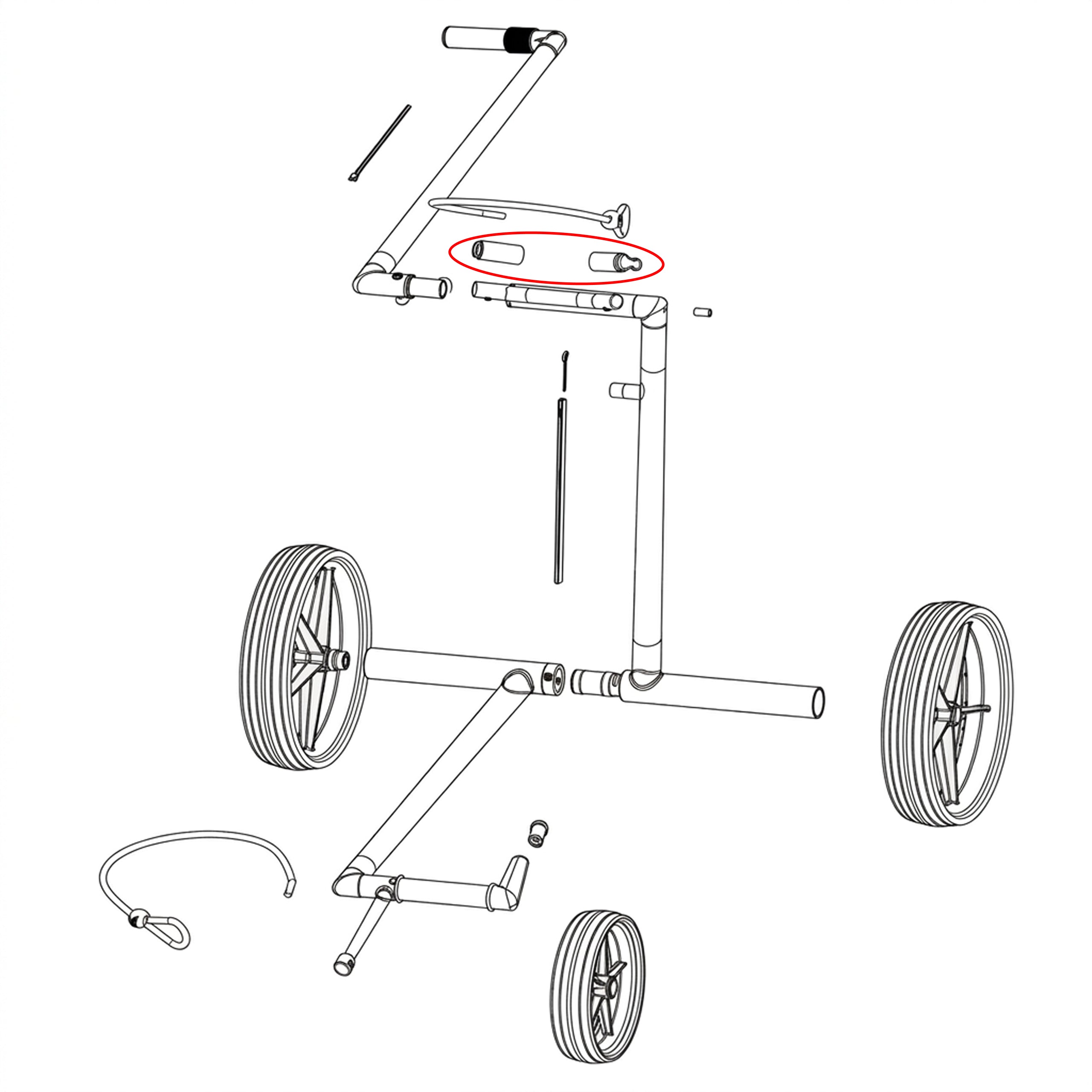 big-max-e-lite-3-4-upper-holder-foam-ersatzteil-f-r-e-trolley image 2