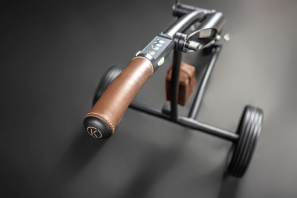 kiffe-golf-premium-trolley-inspektion-inkl-ledergriff-schwarz-braun image 1
