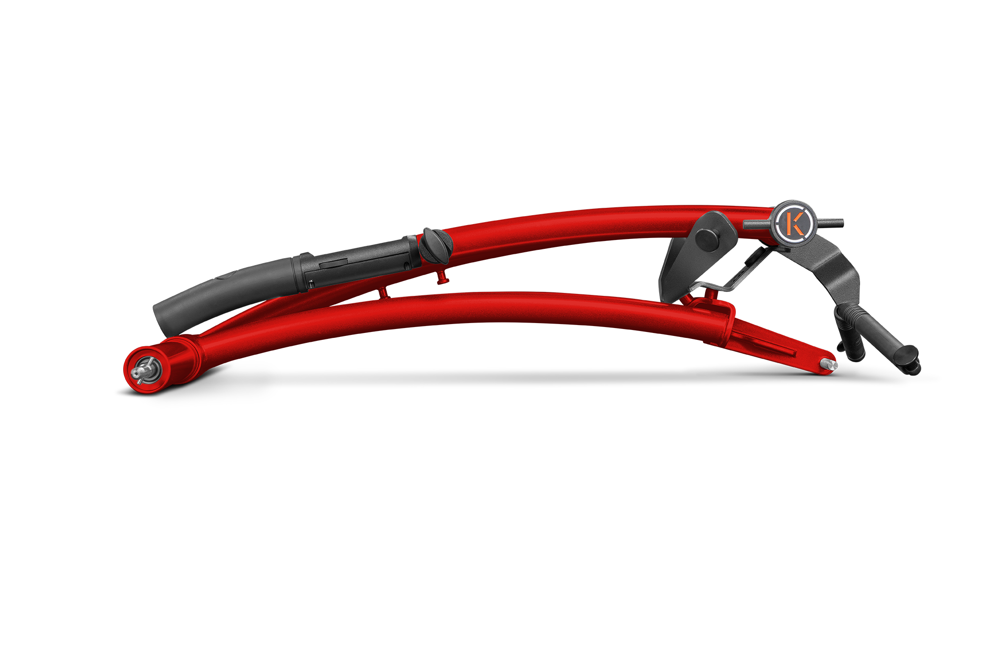 kiffe-golf-k5-elektro-trolley-ignite-red-inkl-drehgriff-und-schirmhalter image 3